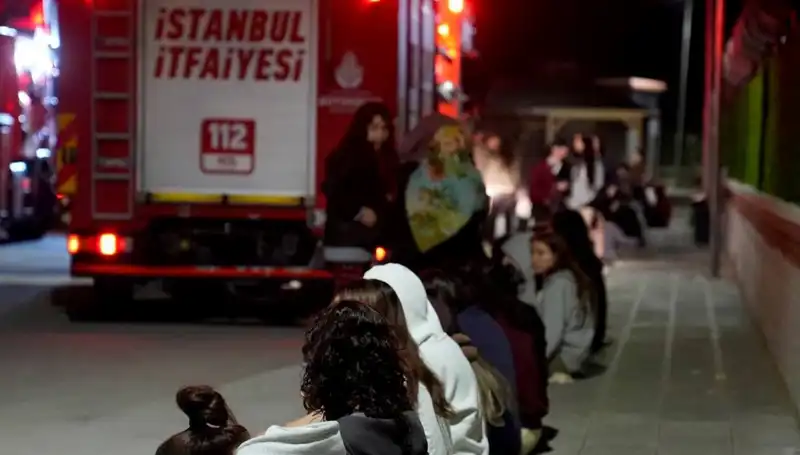 Kız Öğrenci Yurdunda Yangın: 2500 Kişilik Tesis Alev Alev Yandı