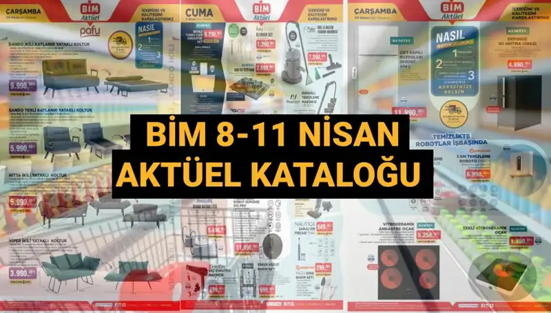 BİM Aktüel Kataloğu ile Hoş Geldin Nisan: Yataklı Koltuklardan Ütülere Eşsiz Fırsatlar!