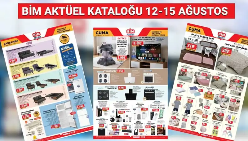 BİM’in 12-15 Ağustos Kataloğu: Yeni Ürünlerle Dolu, Kaçırmayın!